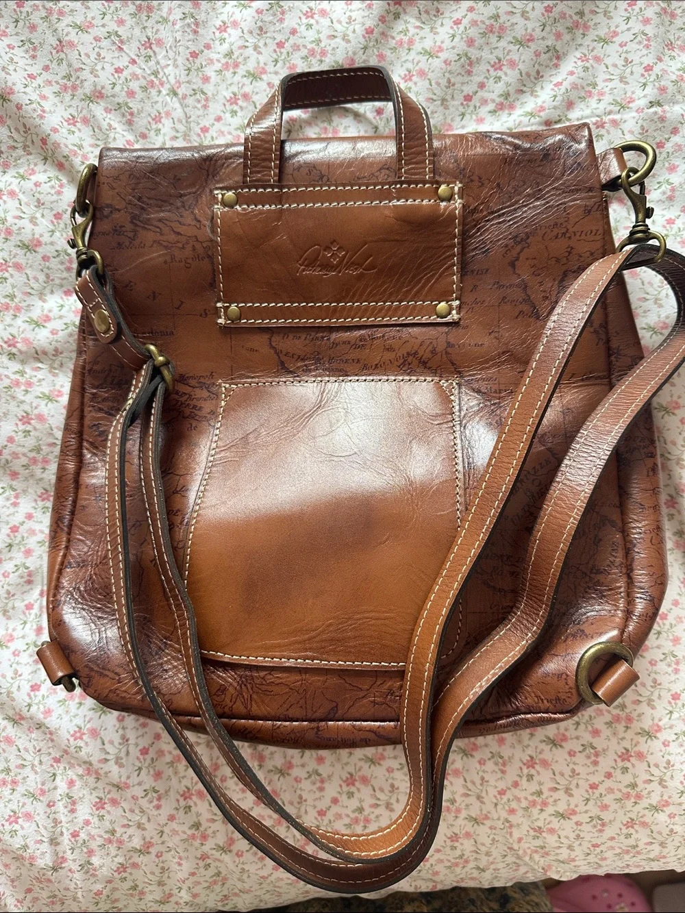 Patricia Nash Women Leather Satchel/ Convertibe Backpack - 🌎 Vintage Style
